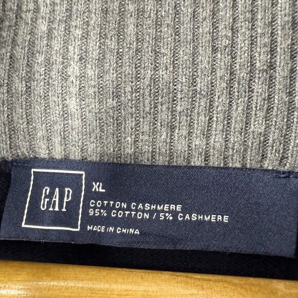 Gap shawl Cardigan Sweater XL Button Front mens Navy Blue - Picture 6 of 6